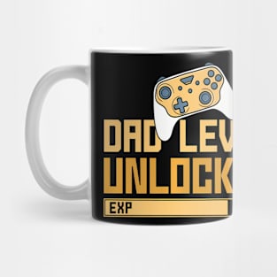 Mens Father's Day Gamer Dad Video Game Dad Level Unlocked Mug